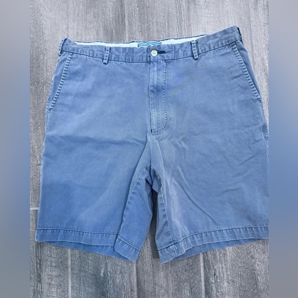 Peter Millar Other - Peter Millar Blue 100% Pima Cotton Flat Front Chino Shorts Men's Size 36